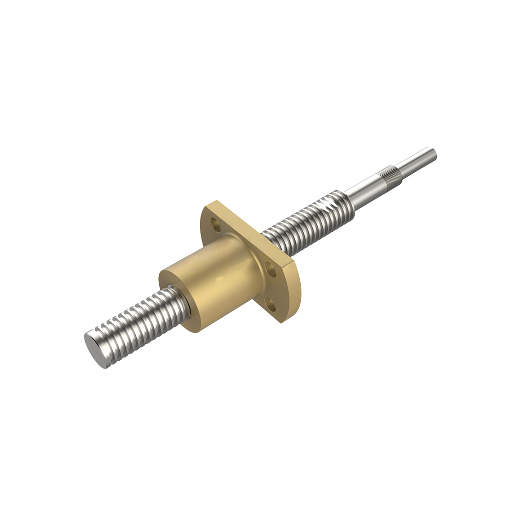 30度梯形絲杠組件 法蘭型螺帽 固定側(cè)+自由側(cè)