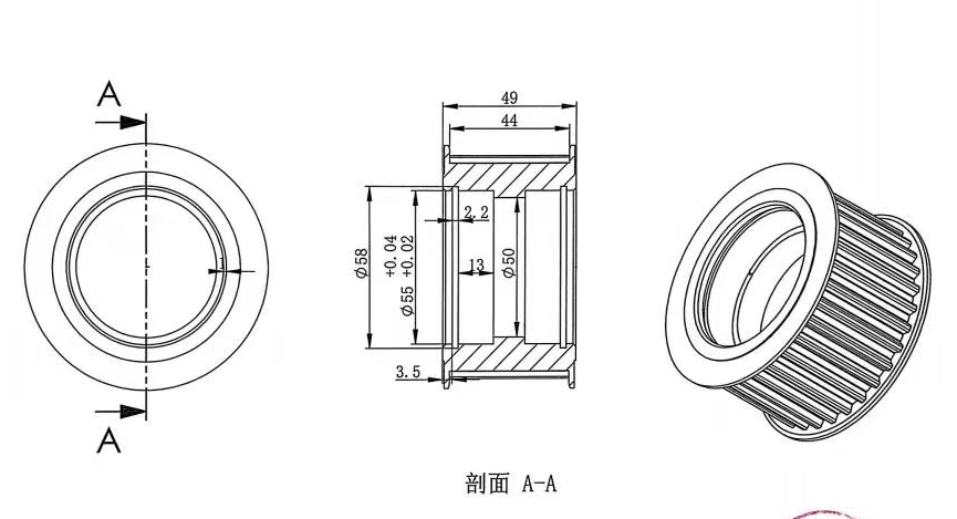 非标倍速链惰轮 从动轮