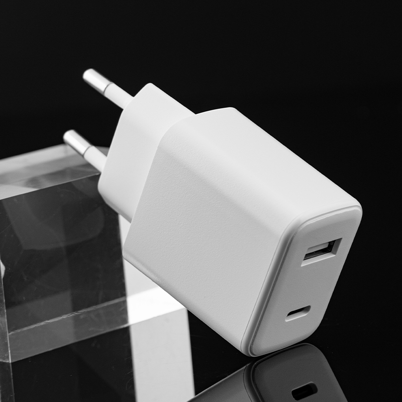 pd20w快充充电头usb充电头欧规认证充电器双口pd快充头电源适配器1A1C