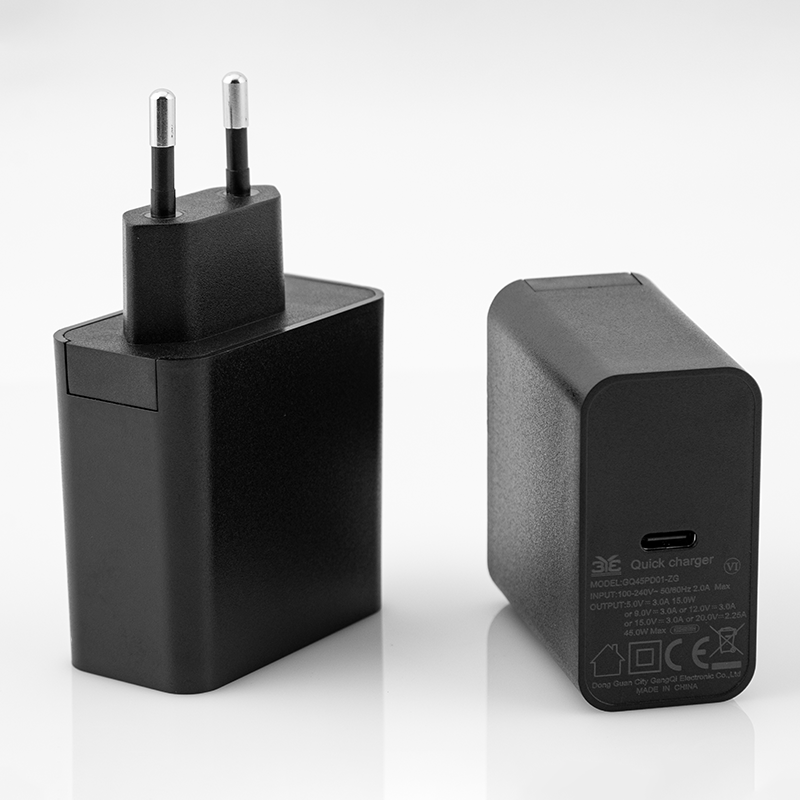 PD45W欧规手机快充头pd45w跨境欧规充电头pd45w快速充电器快充头电源适配器