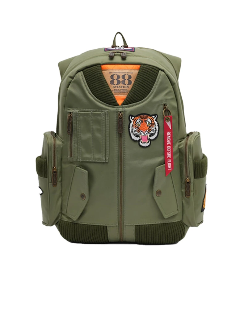 精英飞行员户外休闲多功能大容量男士轻便耐磨防泼水双肩背包