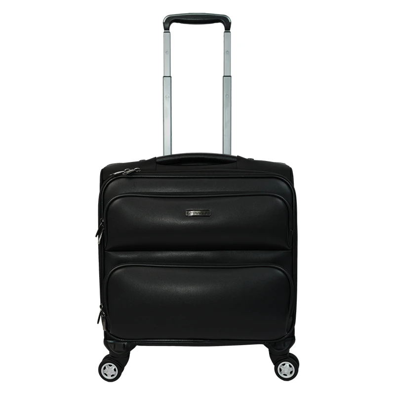 经典黑色高端商务超轻出差拉杆箱登机箱行李箱旅行箱