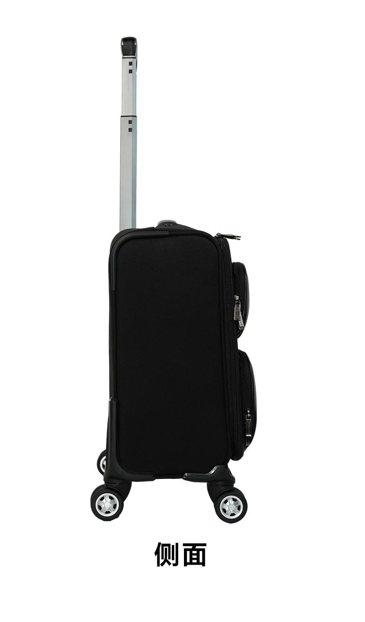 经典黑色高端商务超轻出差拉杆箱登机箱行李箱旅行箱