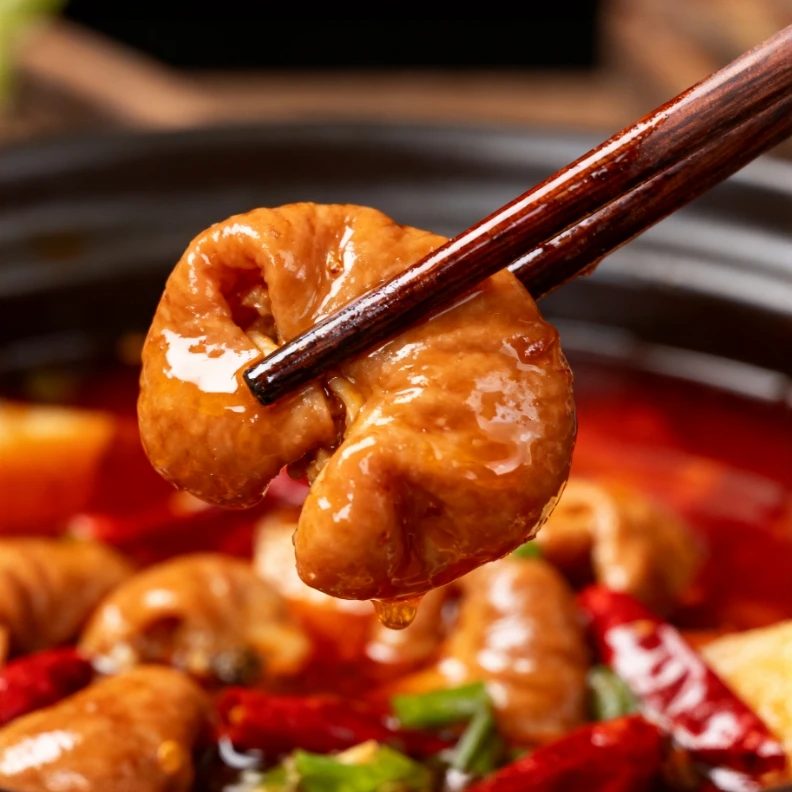 骨小鲜2斤装香辣肥肠煲（有赠品）